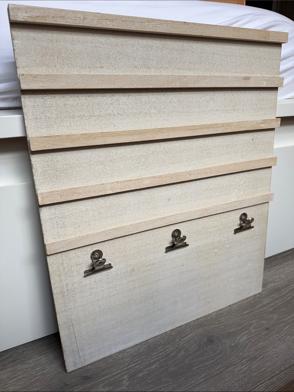 Natural Wood Clip Display Wall Art